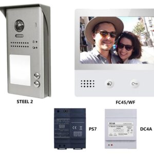 KIT2-WF2 Μπουτονιέρα ΚΙΤ με 2 μπουτόν + 2x Οθόνες WiFi 7"