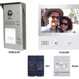 KIT2-WF2/ID Μπουτονιέρα ΚΙΤ με 2 μπουτόν + 2 Οθόνες WiFi 7"