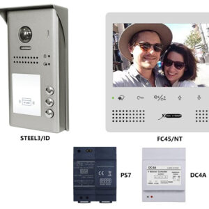 KIT3-NT3/ID Μπουτονιέρα ΚΙΤ με 3 μπουτόν + 3 Οθόνες 7"