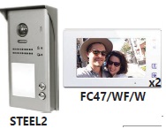 KIT2-WF2 Μπουτονιέρα ΚΙΤ με 2 μπουτόν + 2x Οθόνες WiFi 7"